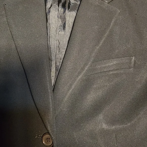 Ann Taylor Black Two-Button Blazer β Size 6 β Subtle Sheen Finish - Picture 4 of 5